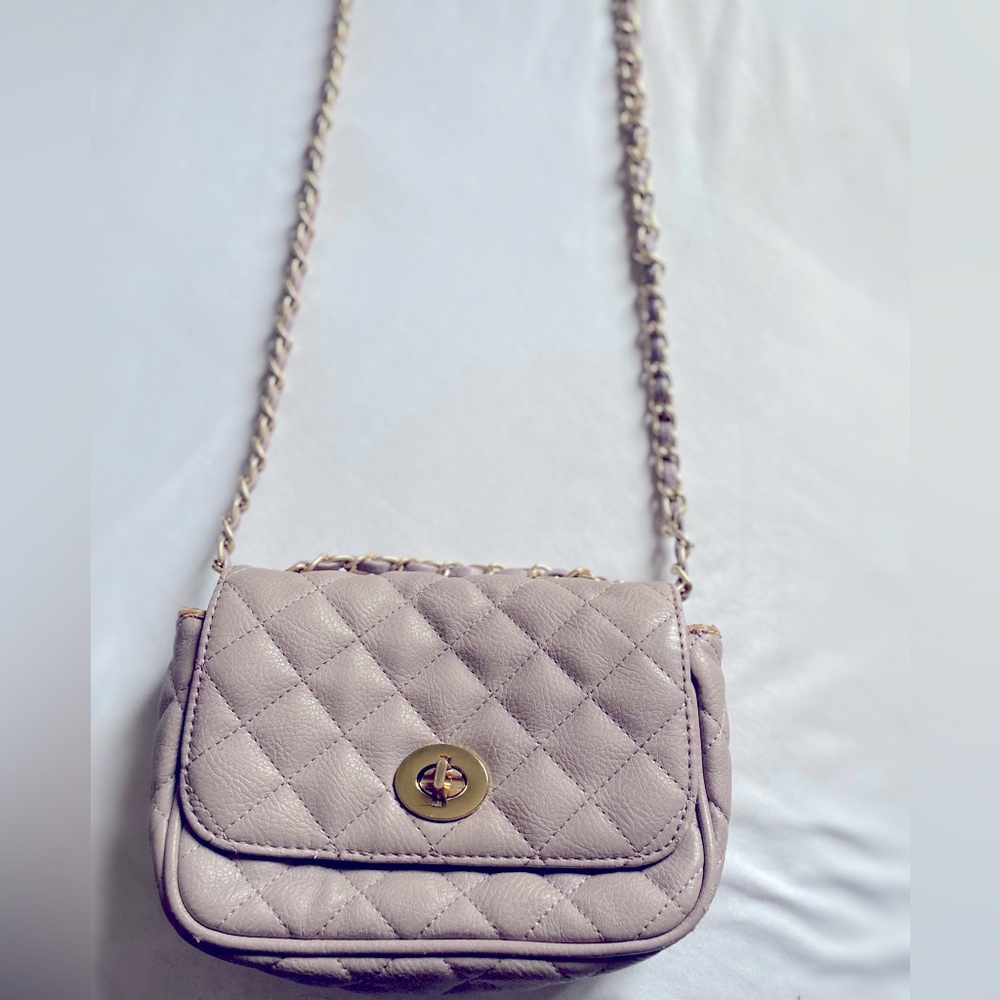 ALDO | Small Quilted Crossbody Bag (Lavender)
